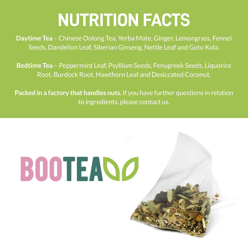 Bootea Detox Tea for Weight Management| Fast 28 Day Tea Tox | Day and Night Tea, Energy Booster and Sleep Support with Proven Benefits | Made in The UK - NewNest Australia