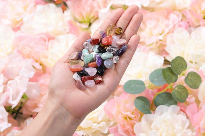 JSDDE Mineral Variety Tumbled Crystals Gemstone Reiki Healing Energy Meteorite Chips Stone for Chakra Balancing Meditation Crystal Collection Tumbled Chips Stone - NewNest Australia