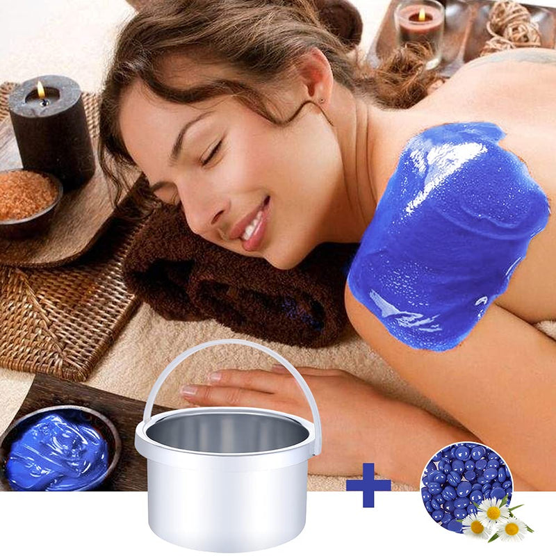 Hard Wax Beans Waxing Beads, Wax Hair Removal 400 G Wax Beads & 10 Pieces Applicator Sticks, Waxing Kit For Bikini Zone Eyebrows Brazilian, Painless At Home For Men And Women (4 X 100 G) - NewNest Australia