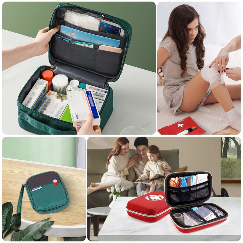 Yutuy Pack Of 4 Medicine Bag, Large Capacity Emergency Bag, Empty Waterproof First Aid Bag For Home, Office, Travel, Outdoor, Portable Caregiver Bag, Travel Pharmacy Bag, First Aid Bag - NewNest Australia