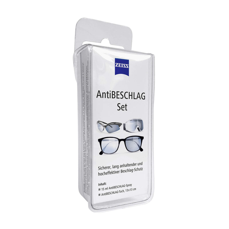 ZEISS set consisting of 1x alcohol-free glasses cleaning spray double pack 2x 120ml and 1x ZEISS anti-fog spray with 15ml content - NewNest Australia