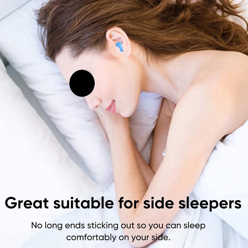 Earplugs For Sleeping, Reusable Silicone Earplugs, Noise Cancellation, Earplugs For Sleep Noise Cancellation, Swimming, Airplane, Ear Protection, Sports And So On - NewNest Australia