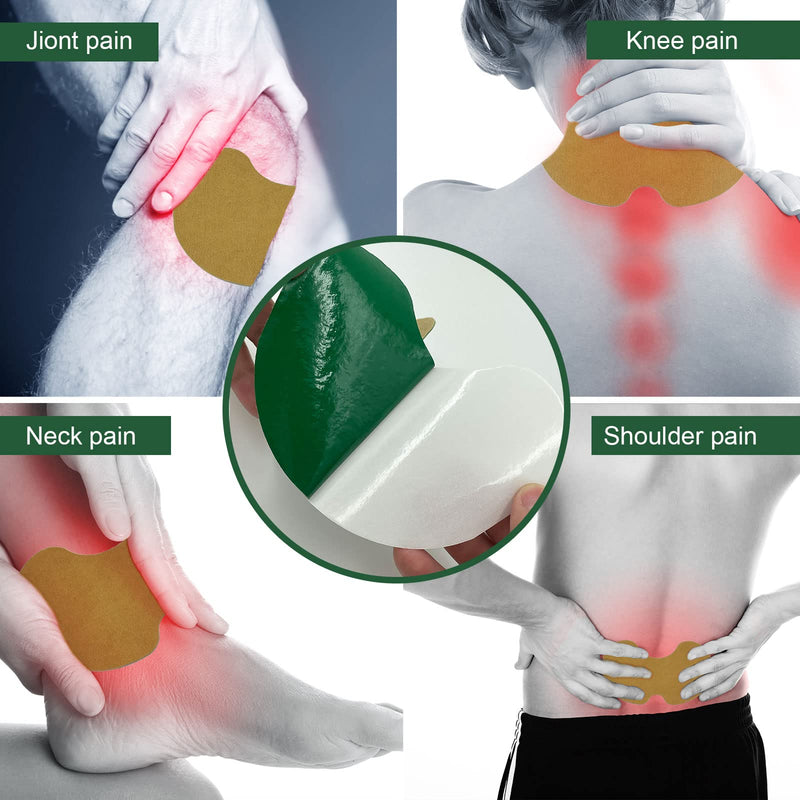 WILD+ Pain Relief Patches, 10PCS Large Max Strength Heat Patches Arthritis Joint Knee Patches, Herbal Warming Pain Relief Plaster Pain Relieving for Neck/Shoulder/Back/Muscles/Knee Pain 10 PCS - NewNest Australia