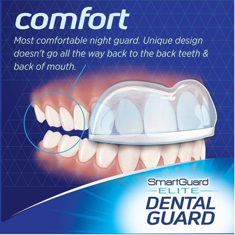 Dental Guard SMARTGUARD ELITE (2 Guards 1 Travel case) Front tooth Custom Anti Teeth Grinding Night Guard for Clenching - TMJ Dentist Designed - Bruxing Splint Mouth Protector For Relief of Symptoms - NewNest Australia