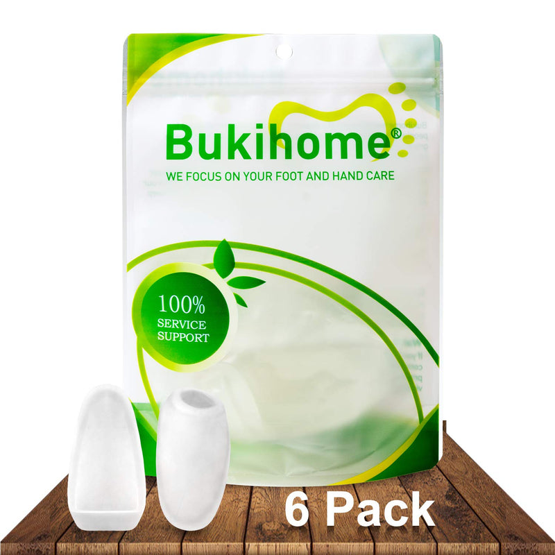 Bukihome Gel Bunion Shield, Bunion Protectors to Cushion Foot, Advanced Bunion Pads to Relieve Bunion Pain and Absorb Pressure - 6 Pack white2 - NewNest Australia