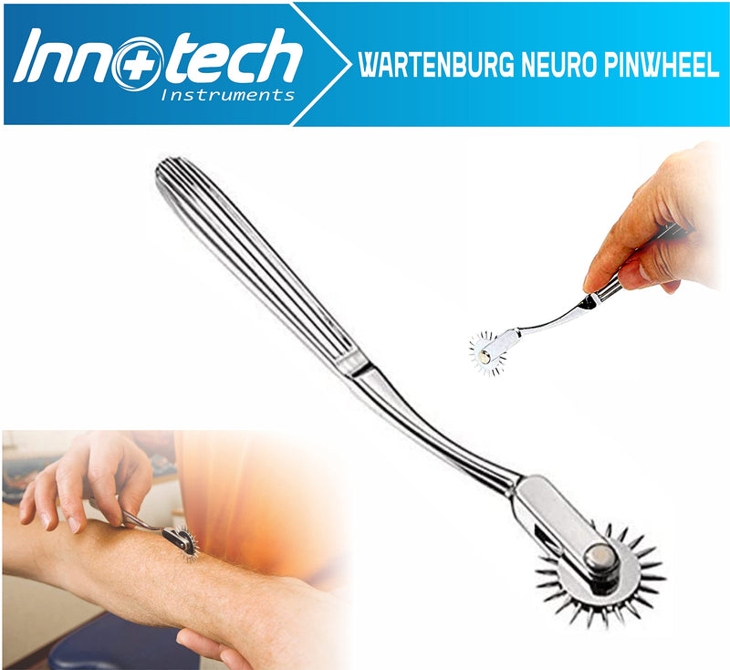 Nerve wheel needle wheel nerve wheel according to Wartenberg needle roller 1 wheel roller rustproof (1 wheel, silver) - NewNest Australia