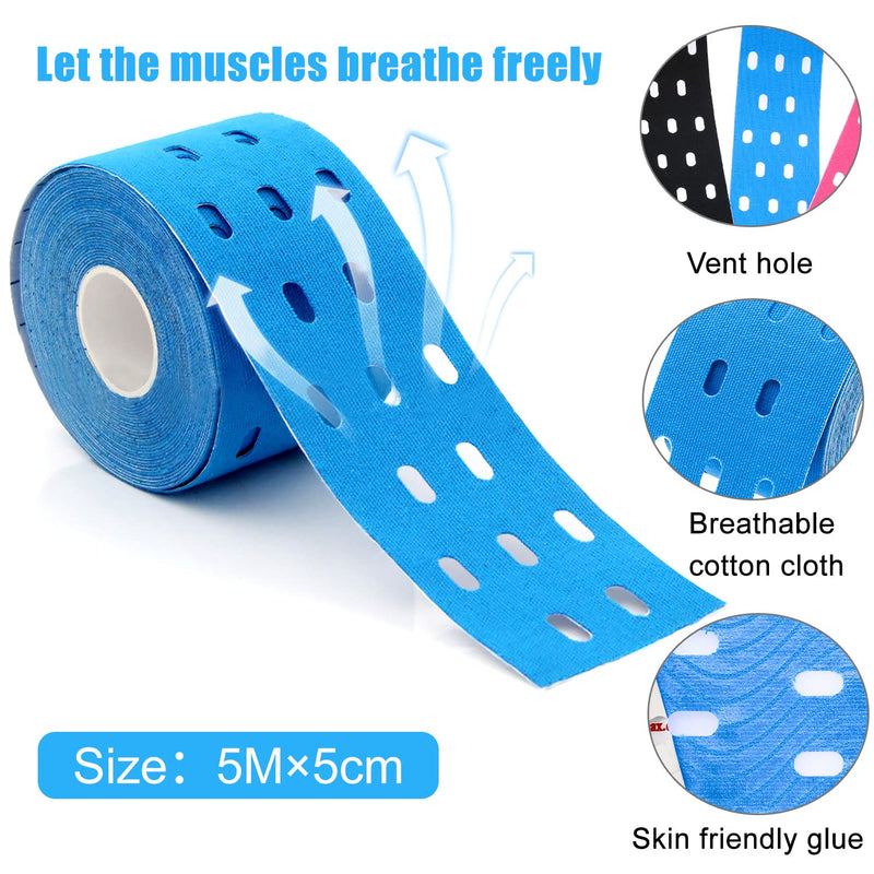 Kinesiology Tape Rolls, Kinesiology Tape Rolls, Professional Physio Tape And Sports Tape, Perforated Design, Kinesiology Tape For Knees, Shoulders, Elbows And Muscle Building Kinesiology Tape - NewNest Australia