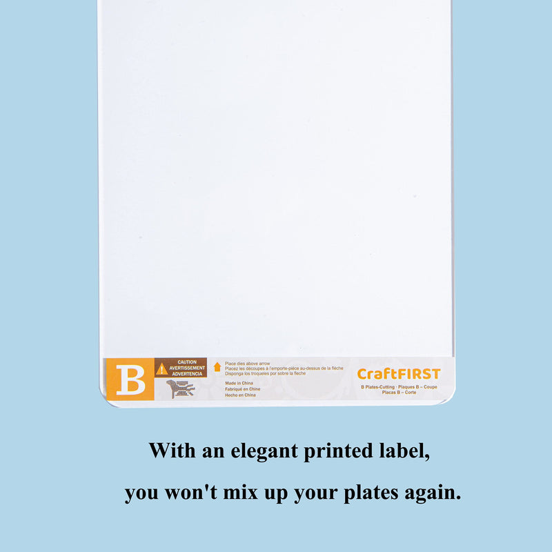 CraftFIRST Plate B for Cuttlebug Die Cutting Machine 5.87X7.75" (2 Plates) 2 Plates - NewNest Australia