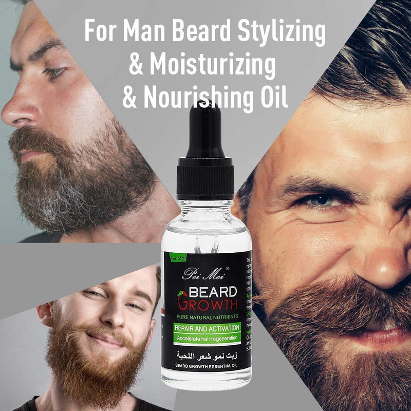 Beard Oil, Duvina Beard Oil and Conditioner for Men for Beard Care Pure Natural Beard Care Intensive Beard Care Natural Organic Beard Oil Natural Organic Hair Growth Oil (30ml) - NewNest Australia