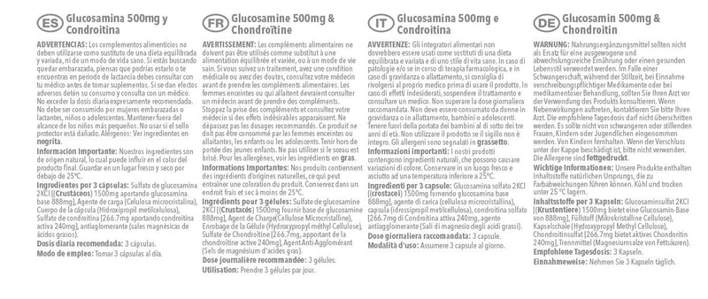Glucosamine 500mg & Chondroitin - 120 capsules - 40 day supply - SimplySupplements - NewNest Australia