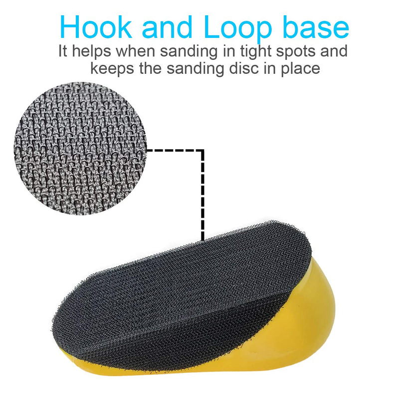 M-jump 5 inch Mouse Hand Sanding Pad Hook and Loop Sanding Block Hook Backing Plate For Woodworking, Furniture Restoration, Home and Automotive Body. - NewNest Australia