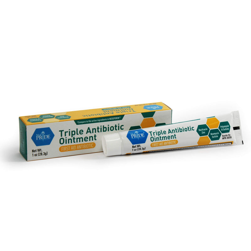 Medpride Triple Antibiotic Ointment [1 oz] 4-Pack | 24-Hour, First Aid Ointment for Minor Wounds, Scratches & Abrasions | Preventative Ointment with Zinc, Neomycin & Polymyxin - NewNest Australia