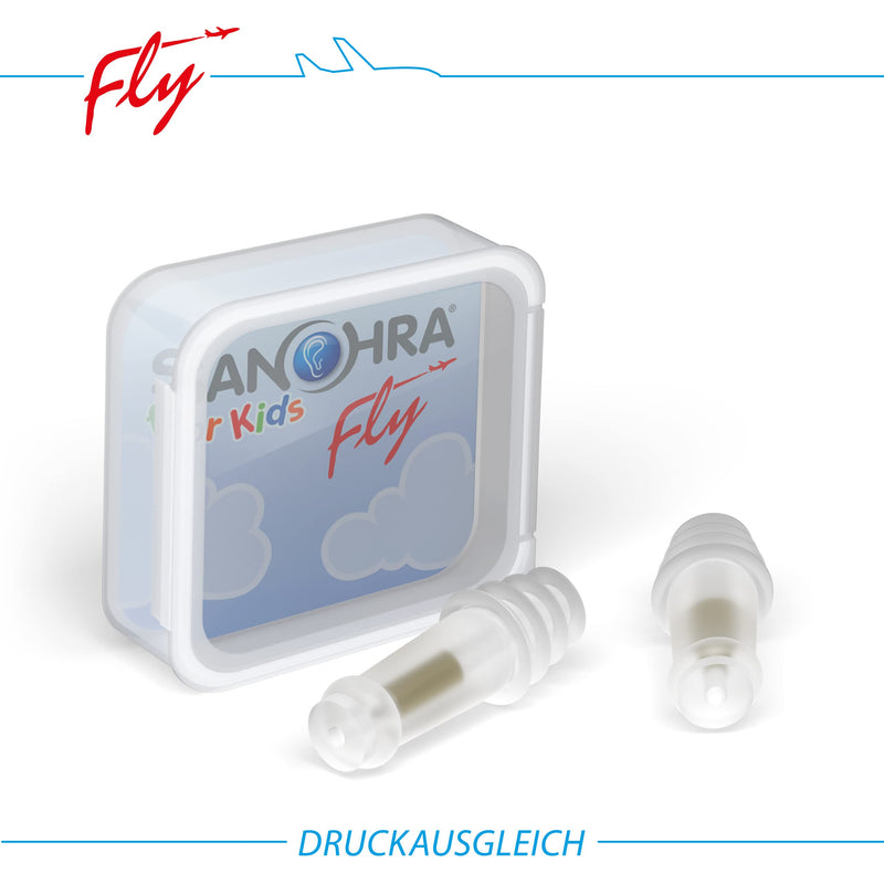 Sanohra Fly Earplugs For Children - Pain-Free Flying - Earplugs Make It Easier To Equalize Pressure On The Plane - 24 Db Snr Noise Insulation - Reusable - 1 Pair - For Children - NewNest Australia