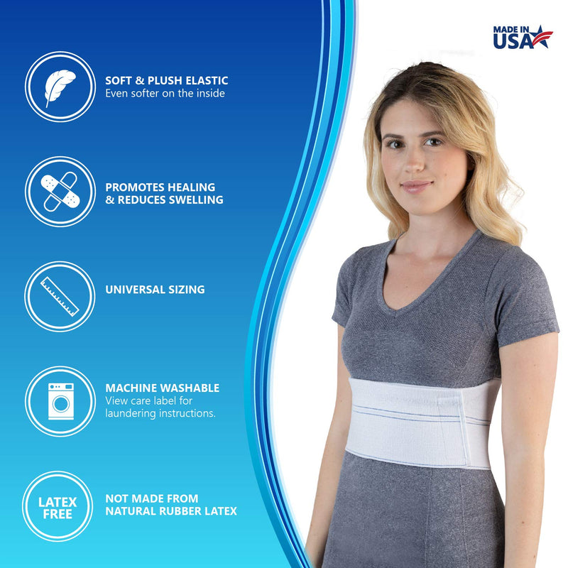 NYOrtho Elastic Rib Support Belt - Torso Compression Rib Brace Treatment Wrap for Natural Healing (Teen/Petite Female - Fits 20"-30" Chest) 20-30 Inch (Pack of 1) - NewNest Australia