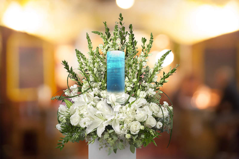 NewNest Australia - Oceanic Cremation Urn Biodegradable & Eco Friendly Cremation Urns for Adult Ashes, Burial Urns, Scattering Tube for Ashes, Scattering Urns for Human Ashes Adult Oceanic Large / Adult 
