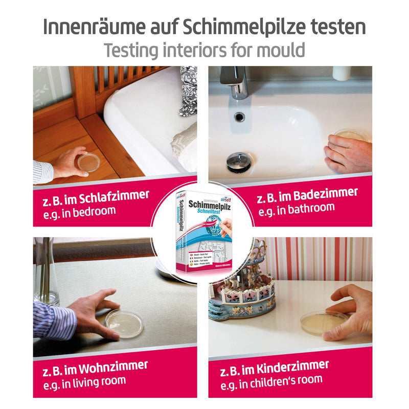 Mold test (rapid mold test) for up to 12 rooms - mold test to examine mold contamination indoors - NewNest Australia
