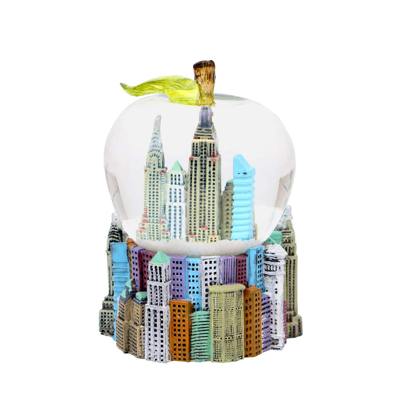 NewNest Australia - New York City Snow Globe Apple Leaf 2.5 Inch NYC Snow Globe 