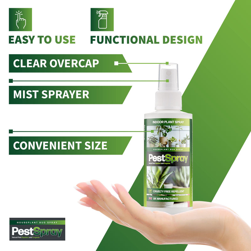 EFA International Houseplant Bug Spray, PestSpray, Natural Pest Repellent & Fungicide, Plant Spray, Bug Control Repellent, Peppermint Oil Spray, Indoor Plants, 150ml Spray Bottle - NewNest Australia