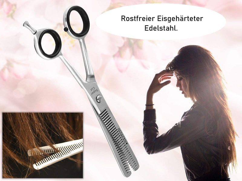 Thinning Scissors, Titanium Hair Scissors, 2 Sides, Serrated Stainless Steel, Hairdressing Scissors For Thinning Hair, Hairdressing Scissors For Men And Women Hs-Hs-050 Blue - NewNest Australia