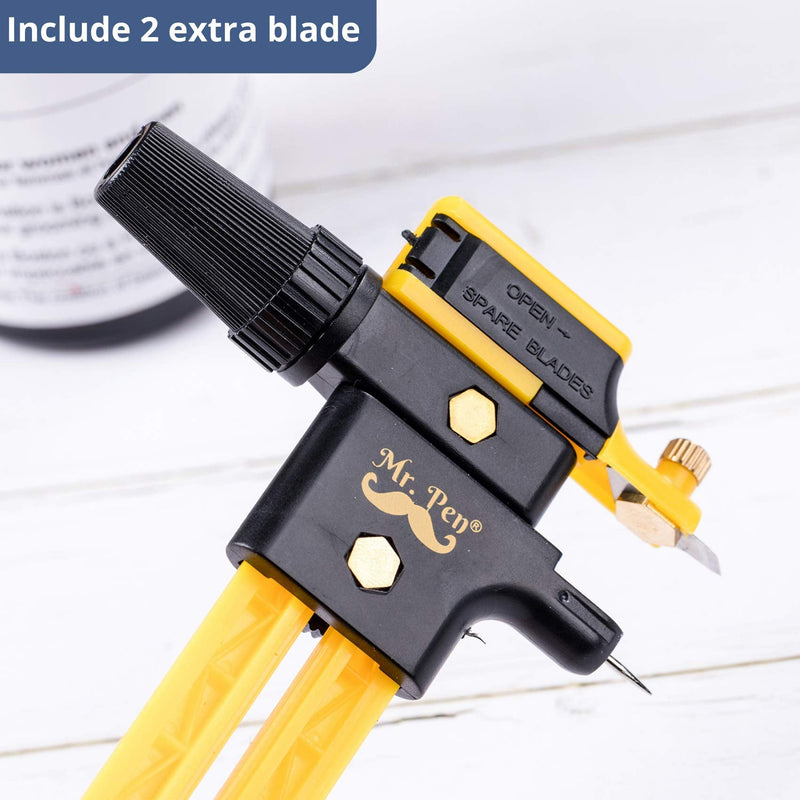 Mr. Pen- Compass Circle Cutter, 6.25In, Circle Cutter, Fabric Circle Cutter, Circle Cutter for Paper Crafts, Compass Cutter, Circular Cutter, Cutting Compass, Circle Cutter for Fabric - NewNest Australia