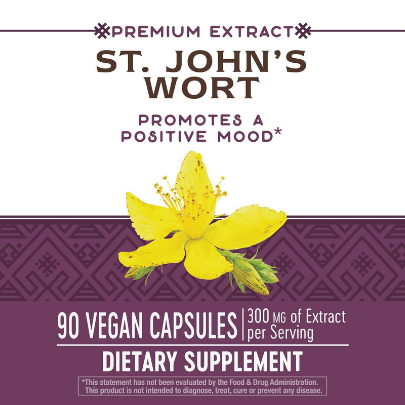 Nature’s Way St. John’s Wort, Premium Extract, Promotes Positive Outlook, Non-GMO, 90 Capsules 90 Count (Pack of 1) - NewNest Australia