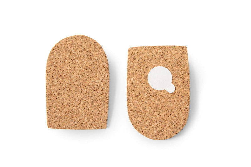 Kaps Natural Cork Heel Lift Support With Self-Adhesive Backing, Shock Absorbing Helps With Achilles Tendonitis Heel Spurs Heel Pain, Women / UK 2-7 / EUR 35-40, Beige - NewNest Australia