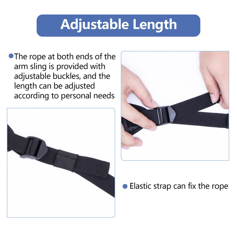 Mesh Arm Sling Shoulder Lightweight Breathable Arm Shoulder Sling Adjustable Shoulder Loop With Foam Neck Pad For Unisex Right Left For Wrist Hand Elbow Arm Injured - NewNest Australia