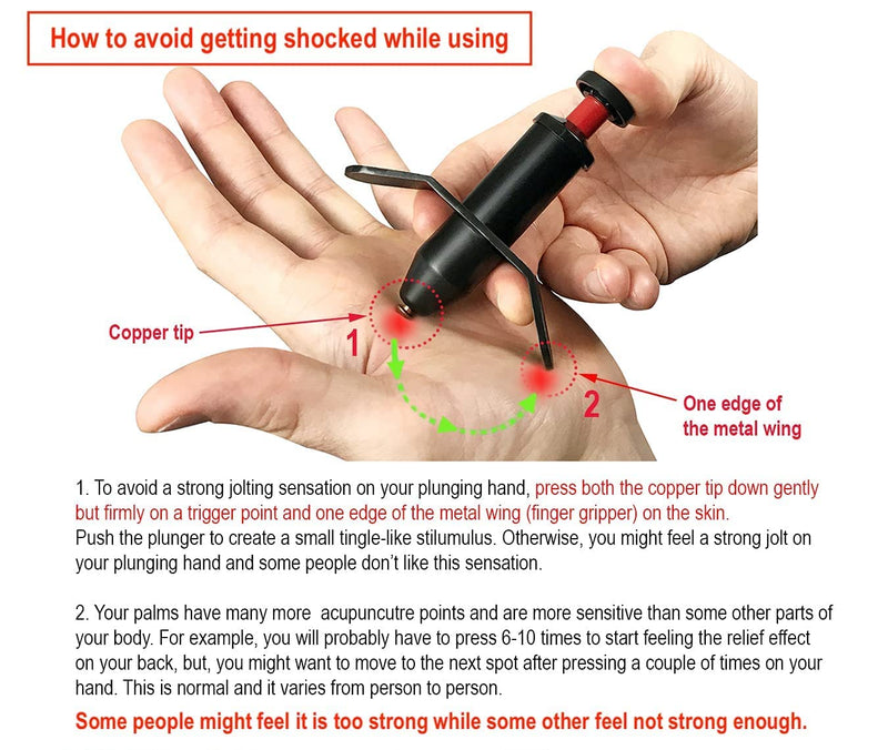 Trigger Point Stimulator Tool - Electric Current Sensation with No Needles No Battery 1 Count (Pack of 1) - NewNest Australia