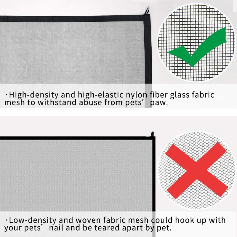 NWK Magic Pet Gate for The House Stairs Providing a Safe Enclosure for Pets to Play and Rest, 8 Hooks (30'' X 43'') 30'' X 43'' - NewNest Australia