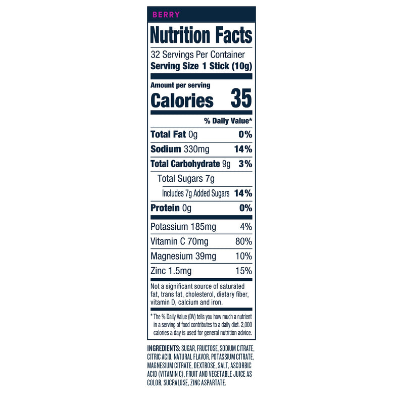 DripDrop ORS Hydration - Electrolyte Powder Packets - Berry - 32 Count 32 Count (Pack of 1) - NewNest Australia
