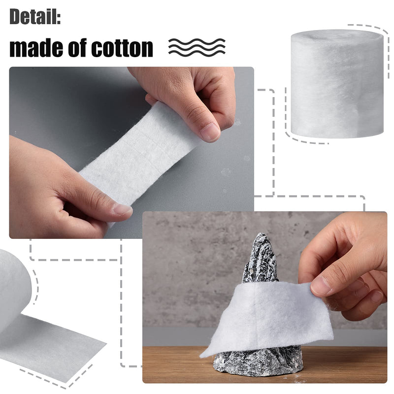 12 Rolls Cast Padding Individual Pack Soft Cotton Undercast Padding Wrap Use with Plaster Cloth Gauze Bandage for Halloween Wrap Bandage Art, Body Casts, Mask Making, Craft (2 Inch x 8.8 ft) One Size - NewNest Australia