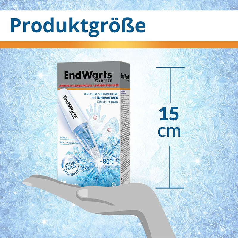 EndWarts FREEZE: Treat warts & plantar warts, icing agent for treating stalked warts on hands, arms & feet, 7 disposable tips - NewNest Australia