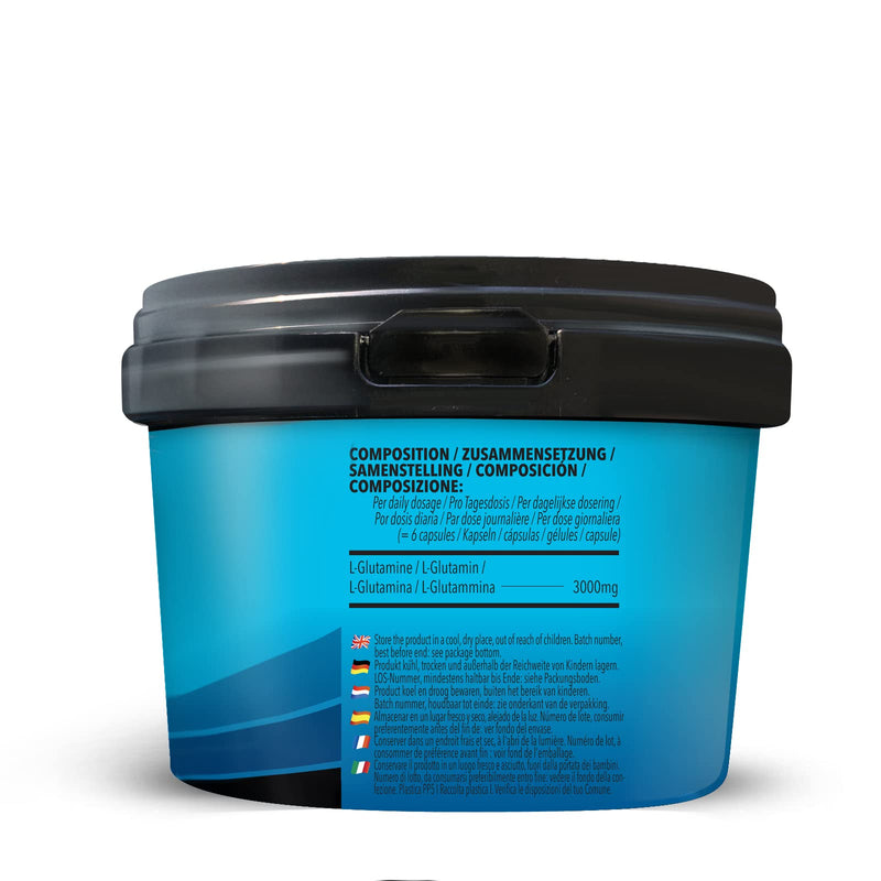 Bodylab24 L-Glutamine 180 Capsules, With 3000 Mg Pure Glutamine Per Daily Dose Of 6 Capsules, Low Calorie, Suitable For A Wide Range Of Sports Especially Strength Training, No Sweeteners - NewNest Australia