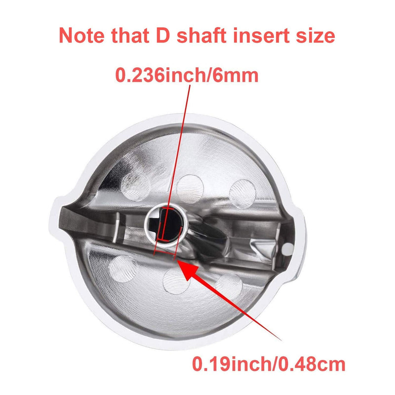 WB03T10325 Knobs Burner Control Knobs Compatible with General Electric GE Range Cooktop Knob 2691864 PS3510510 (6 Packs) - NewNest Australia