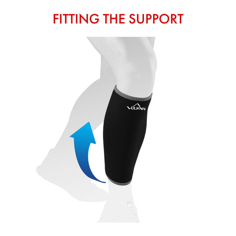 Vulkan Classic Calf/Shin Support, X-Large, 42 To 46 Cm, Breathable Lower Leg Support For Stability And Support While Running Or Walking, Sports Press Sleeve For Fitness Training And Working Out - NewNest Australia