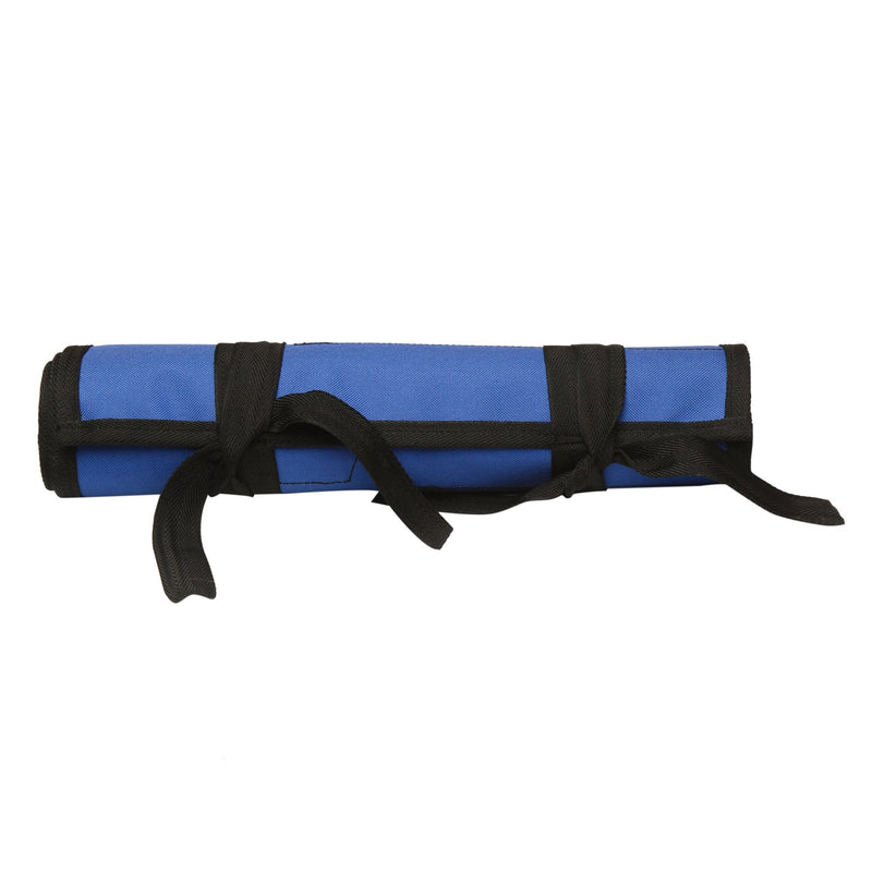 Bull Tools 26 Pockets | Hand Crafted | Heavy Weight Water Proof | 18 Oz. Ballistic Polyester Oxford Canvas | Garage Ready | Metric & SAE | Wrenches and Tools Bag Organizer Roll Up Pouch | Blue | - NewNest Australia