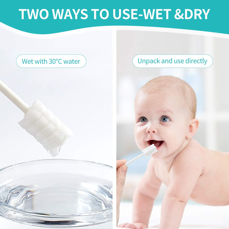 Baby Tongue Cleaner, Newborn Baby Toothbrush, 48PCS Disposable Infant Toothbrush Clean Baby Mouth,Gauze Gum Cleaner Toothbrush Baby Oral Cleaning Stick Dental Care for 0-36 Month Baby 1Pack - NewNest Australia