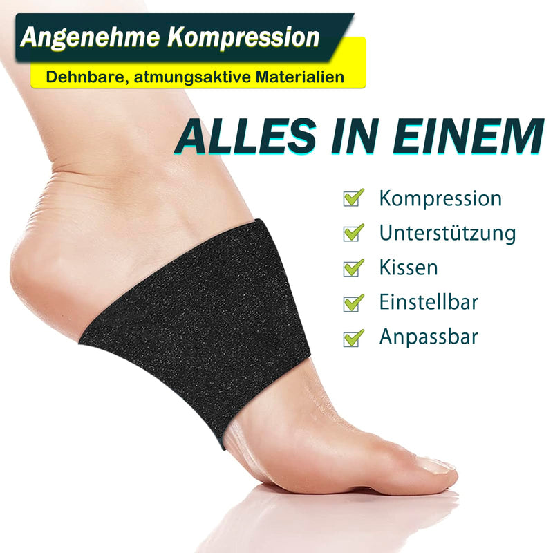 Miayoho Plantar Fasciitis Pain Support For Arch Support Patented, Adjustable Compression Inserts, Orthopedic Inserts For Flat Feet, Fallen Arch, High Arch (42-48 Eu (27-30.5 Cm), Black) - NewNest Australia