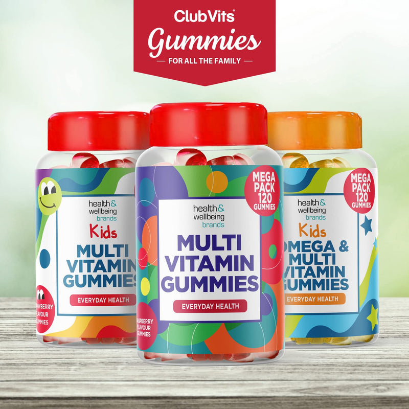 Chewable Multivitamin Gummies with 11 Vital Vitamins & Minerals - Vitamin D, Zinc, Vitamin C + B - Health + Immune Support - Raspberry Flavour Adult Gummy - 4 Months Supply by Club Vits 120 Count (Pack of 4) - NewNest Australia