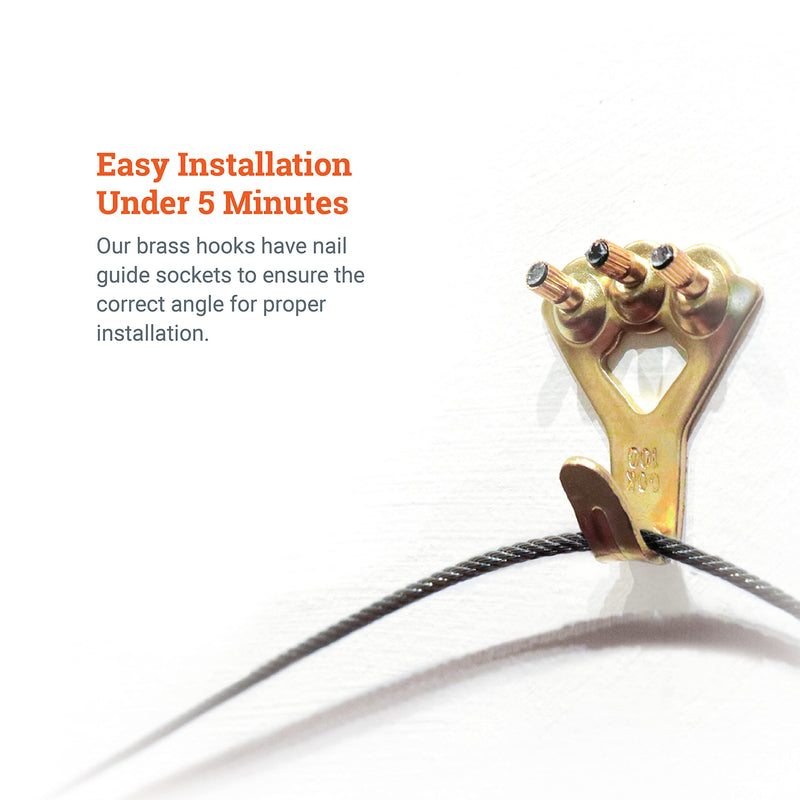 Heavy Duty Picture Hangers 100 lbs - 10 Pack - Plaster Wall Picture Hangers - OOK Picture Hanging Hooks - NewNest Australia