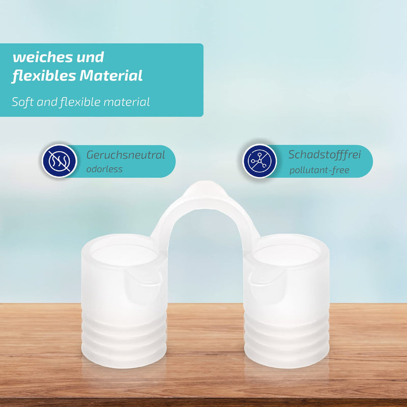 Nasivent Sport - Premium Nose Dilator - (Starter Set) Snow White - Improved Nose Breathing During Sports - Unique Thanks To Innovative Retaining Pins - Made Of High-Quality Silicone - NewNest Australia