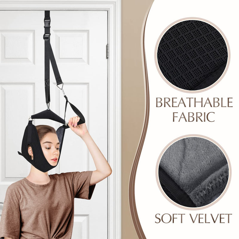 Neck Stretcher Cervical Traction Cervical Neck Traction Device Hammock for Neck Pain,Neck Traction Cervical Over Door for Home Use,Neck Pain Relief Physical Therapy AIDS for Neck Decompression - NewNest Australia