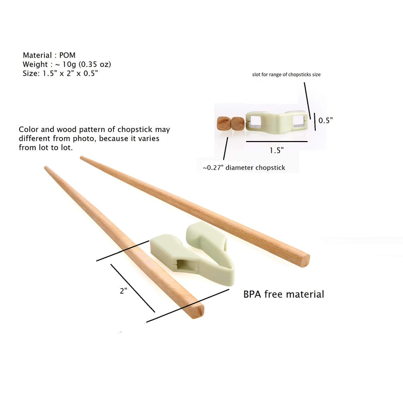 NewNest Australia - Senior ICare Chopstick Helper, Training Chopsticks for Adults, Beginner, Trainers or Learner - Right or Left Handed - Non-Slippery Reusable and Replaceable 