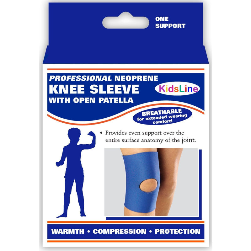 OTC KidsLine Knee Sleeve, Open Patella, Neoprene, Black, Medium Medium (Pack of 1) - NewNest Australia