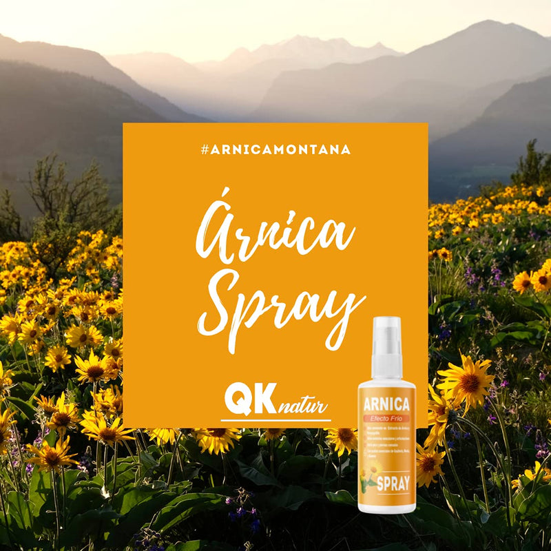 Qknatur - Arnica Spray With Devil'S Claw Extract 100 Ml Cold Effect Muscle Pain, Back, Shoulder, Feet, Knee, Contractures. With Essential Oils Of Wintergreen, Peppermint And Rosemary - NewNest Australia