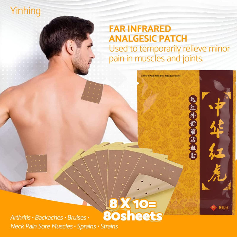 Relief Patches, Pain Relief Patches 80 pcs Chinese Patches Pain Relief Patch for Knee Shoulder Bone Hyperplasia Lumbar Intervertebral Disc Herniation Fall Injury - NewNest Australia