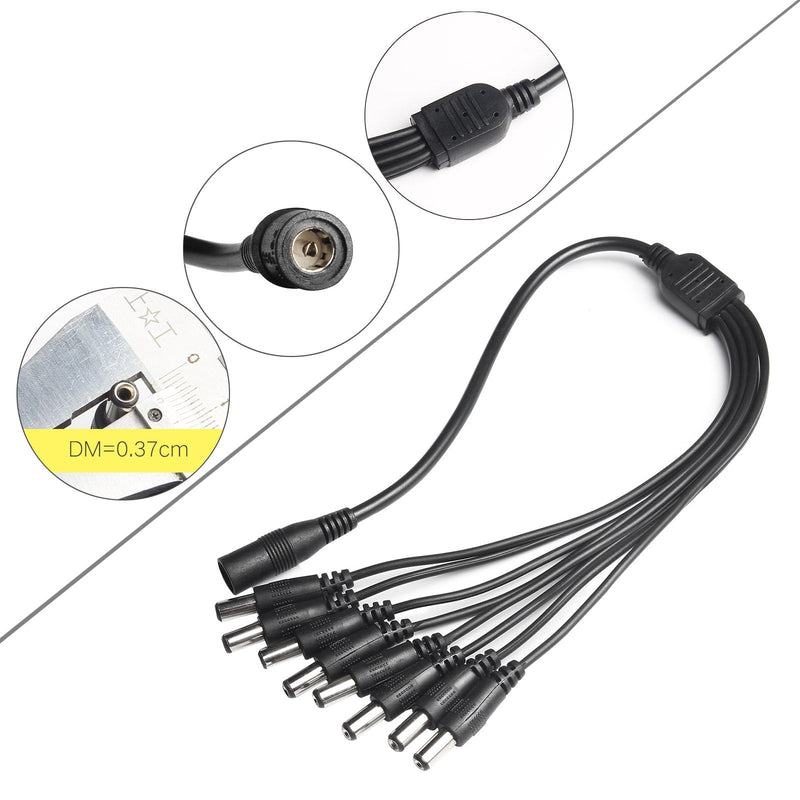 8-Way CCTV Camera Power Splitter-Security Camera Power Adapter-LED Driver Lighting Transformer DC Converter-Flexible LED Tape Strip Light AC DC Power Supply 12V 5A 60W - NewNest Australia