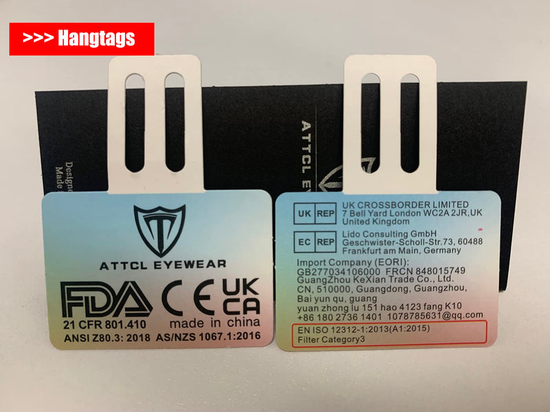 ATTCL Unisex blue light filter glasses computer glasses for blocking UV headaches [reducing eye strain] gaming glasses transparent + gray - NewNest Australia