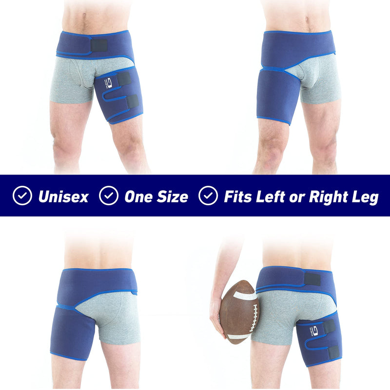 Neo-G Groin Support Men and Women for Thigh, Hamstring, Pulled Groin, Strains, Sprains – Hamstring Support, Thigh Support - Adjustable Compression Wrap - Class 1 Medical Device - NewNest Australia