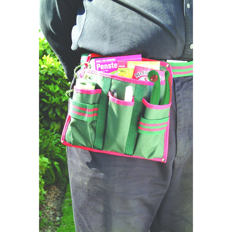 Bosmere N543 4-Pocket Pruner Tool Belt, Fits Waist from 32-Inch to 44-Inch, Green with Red Piping - NewNest Australia